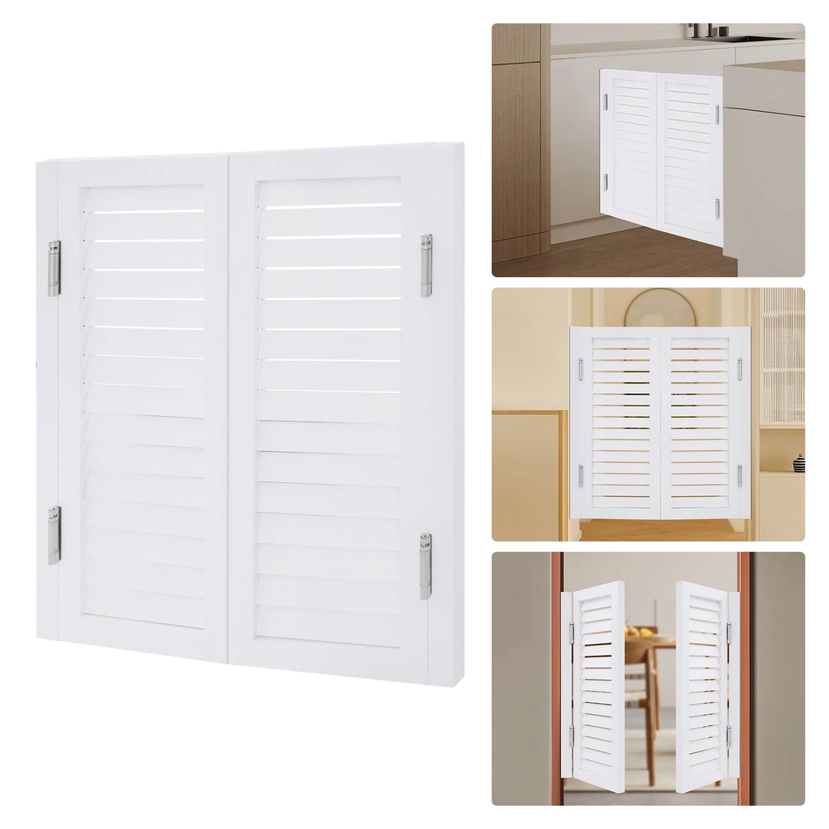 Puerta de madera de doble partición barra de café cocina puerta batiente cierre automático puerta divisora
