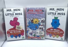 Mr Men And Little Miss VHS Video Tapes Bundle Job Lot - 3 Tapes rare