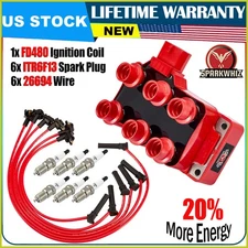 FD480 Ignition Coil & Spark Plug & Wire Set For Ford Explorer Sport Trac V6 4.0l