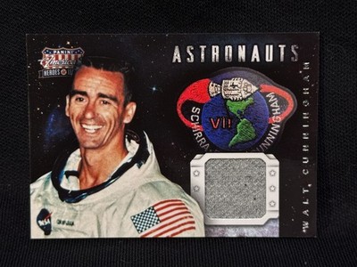 WALT CUNNINGHAM 2012 PANINI AMERICANA ASTRONAUTS RELIC MATERIAL # 13/199