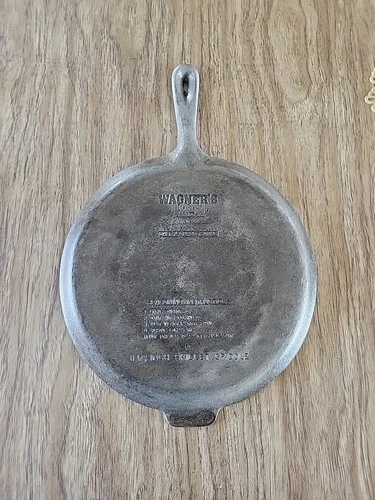 Wagner Vintage 1891 Griddle 10 1/4" Pan Skillet Cast Iron Made in USA. "N" L@@K!