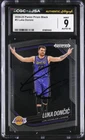 Luka Doncic Signed Prizm Black Card JSA 10 Auto CGC 9 LA Lakers Uni Autograph