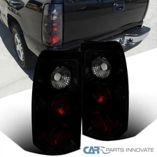 Black/Smoke Fits 1999-2002 Chevy Silverado GMC Sierra Tail Lights Brake Lamps