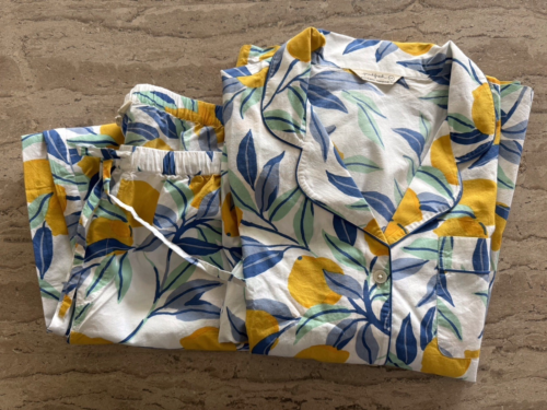 NWOT PrintFresh Long Sleeve/Long Pants Lemon Pajama Set, 2XL