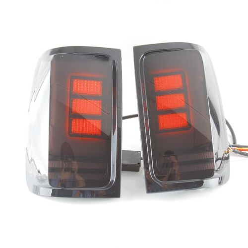 Smoked Rear Led Tail Lights For VW Amarok 2010-2021 Brake Lamps Gloss - Picture 13 of 14