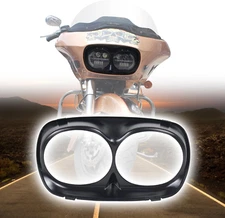 Headlight Bezel Trim Outer Fairing Cowl For Harley-Davidson Road Glide 1998-2013