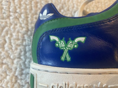 RARE Adidas Pete Maravich Basketball Shoes, 9 US, 8.5 UK, Blue with Green/White - Picture 2 of 16