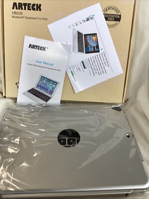 Arteck Apple iPad Wireless Bluetooth Laptop Keyboard Model HB235 w  Cable Boxed