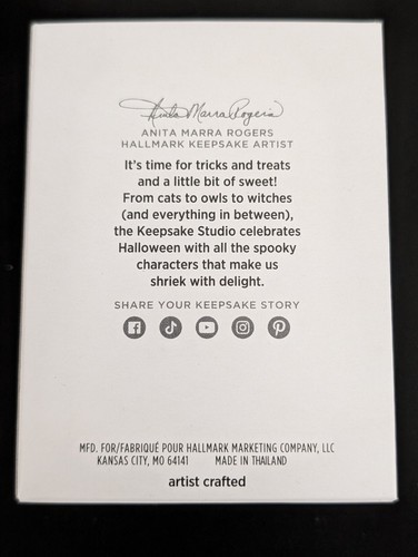 2024 Hallmark Happy Halloween Headless Horseman Pumpkin Christmas Ornament NEW - Picture 3 of 3