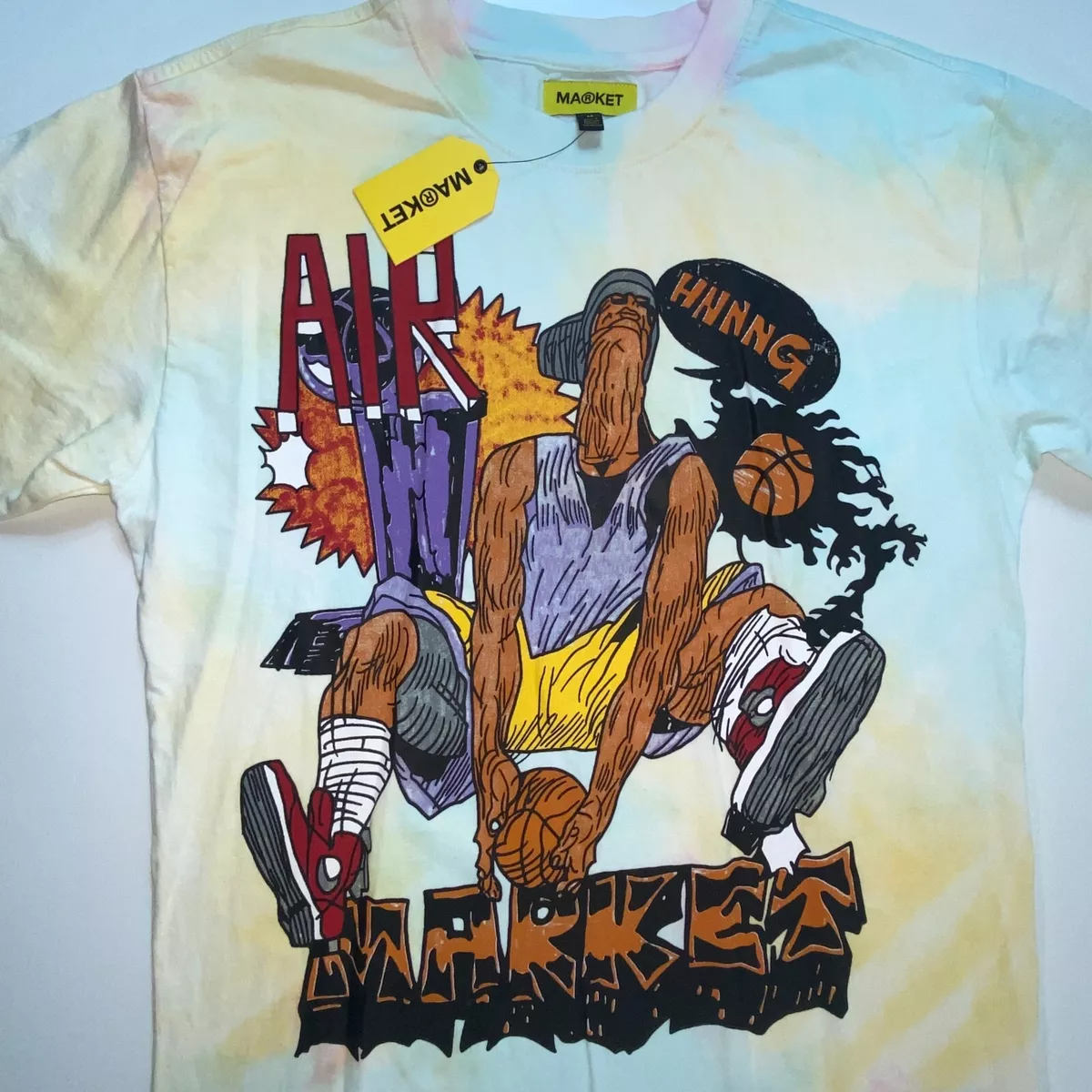 Chinatown Market Secret Club Air Tee Size Medium Warren Lotus Basketball T Shirt