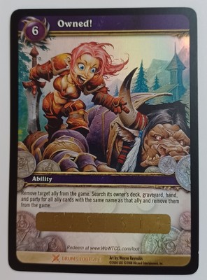 WoW TCG Owned ''Flag of Ownership'' Card World of Warcraft