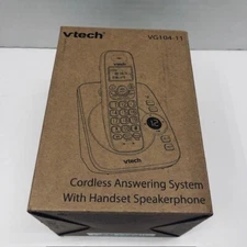 VTech VG104-11 DECT 6.0 Cordless Phone with Answering Machine Black