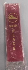 6th SIXTH Place maroon swim award ribbons swimming lot of 10