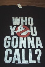 VINTAGE STYLE GHOSTBUSTERS Who You Gonna Call T-Shirt MENS LARGE NEW