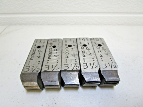 Ridgid 46742 3-1/2" NPSM Pipe Threader Threading Die Set for 4-PJ Used - Picture 5 of 6