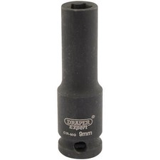 Image of Draper Expert 3/8" Drive Hi Torq Deep Hexagon Impact Socket Metric 9mm