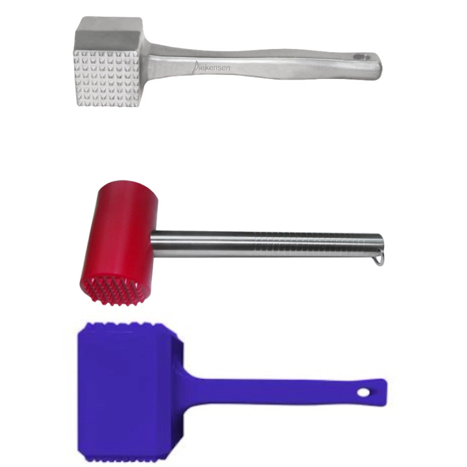 Plastic / Aluminum Kitchen Meat Tenderizer Mallet Steak Chicken Beef Hammer Tool