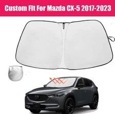 Custom For Mazda CX-5 2017-2024 Car Windshield Sun Shade Heat Block Shield Cover