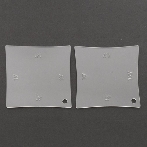 2pcs Guitar Neck Fretboard Nut Radius Gauge Luthier Radian Measuring Ruler Tool - Picture 2 of 6