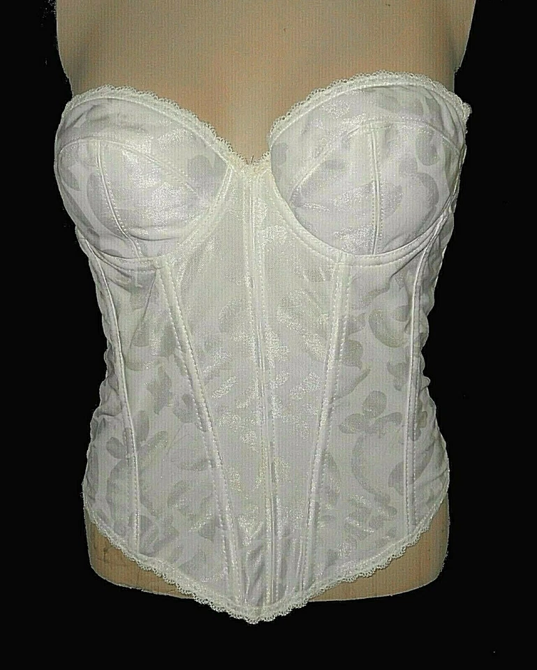 Sujetador Longline Valmont Floral Deluser sin tirantes con aros blanco 899 precio de venta sugerido por el fabricante - 205 USD. 34B Foto 3 de 4