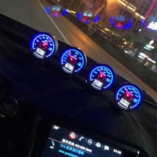 Boost Gauge Water Temp 7 Lcd Display Turbo Oil Pressure Rpm Meter 62mm 2.5 Inci