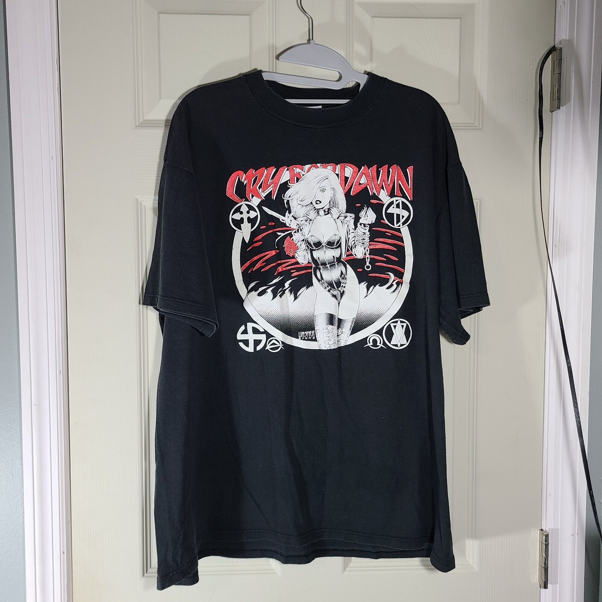 VTG Cry For Dawn sz XL Black Shirt Promo Comics 1992 Steve