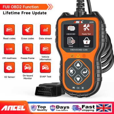 Ancel AS200 Automotive OBD2 Diagnostic Scan Tool Code Reader Check Engine Fault