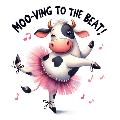 Wall Decal Sticker Funny Cow Quote Wall Sticker 18X18cm Large