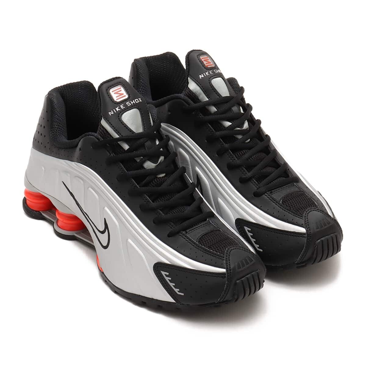 NIKE ショックスR4レスアッフスニカ HQ1988 002 Nike Shox R4 Metallic Silver Red 2025 HQ1988-002 Men's Size