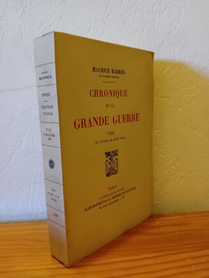 Chronik des Ersten Weltkriegs Band 8 - M. BARREN - Plon - 1922