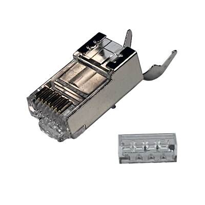 CAT6/CAT6A Extra Large RJ45 8P8C Pass Through Modular Plug connector, 100pcs
