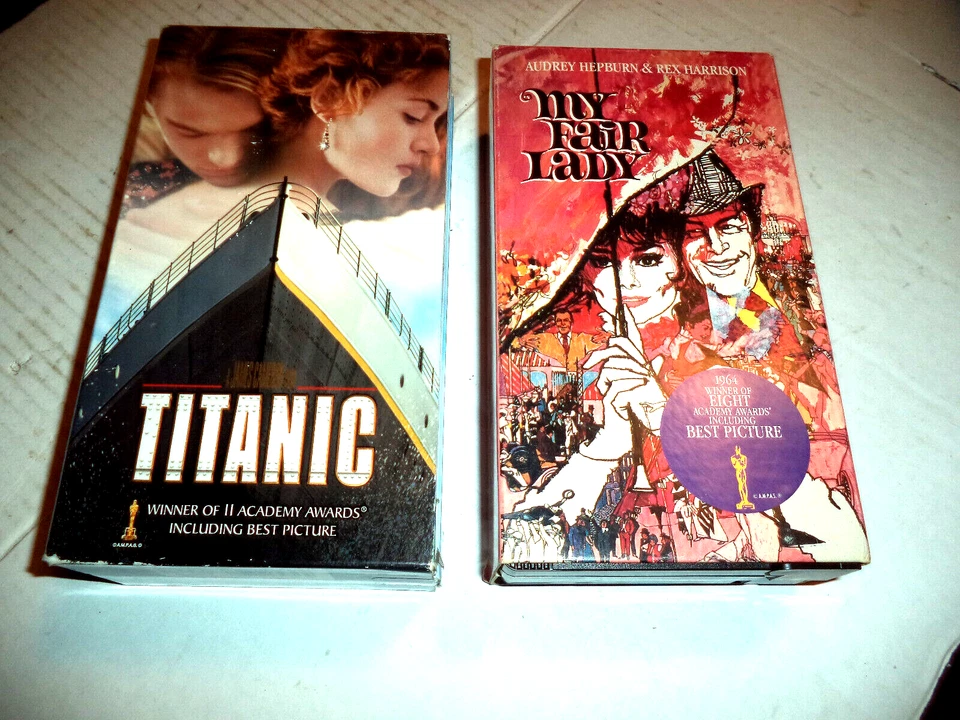 Classic lot of 4 VHS Movies - E.T. , Forrest Gump , Titanic & My Fair Lady Foto 2 de 2