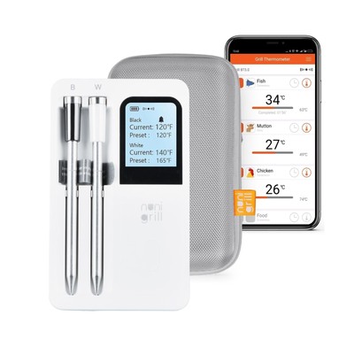 Smart Wireless Meat Thermometer- Digital Meat Thermometer for Smoker, Grillin...