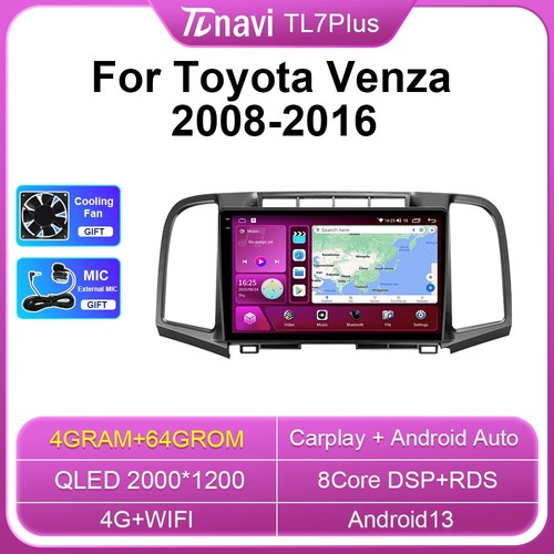 For Toyota Venza 2008-2016 Android Car Radio CarPlay GPS Multimedia Video Player - Picture 13 of 32