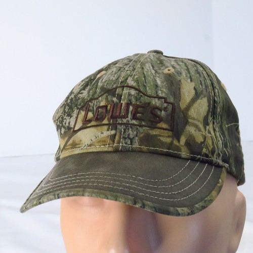 Lowes Woodland Camo Logo Strapback Hat Cap Home Improvement Construction