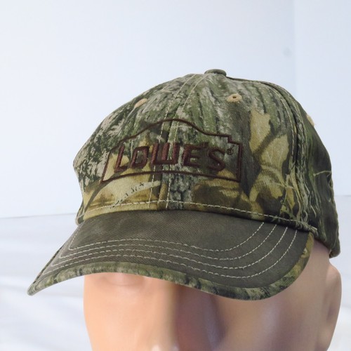 Lowes Woodland Camo Logo Strapback Hat Cap Home I… - image 1