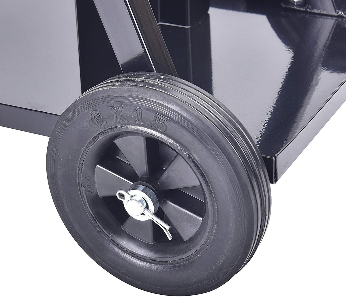 Heavy Duty Welding Cart With Tank Storage - Mobile Welder Cart For MIG TIG Plasma Cutter