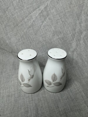 Noritake PLATINUM Melrose Salt & Pepper Shakers HARD TO FIND