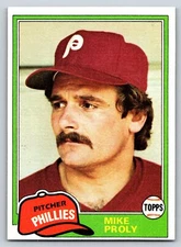 1981 Topps Traded #815 Mike Proly  Philadelphia Phillies NM 14083