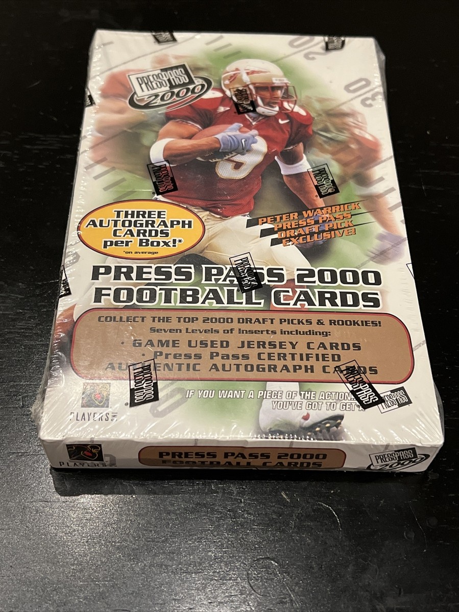 2000 Press Pass NFL Football Factory Sealed Hobby Box - Tom Brady 2000 Press Pass NFL Football Factory Sealed Hobby Box - Tom Brady