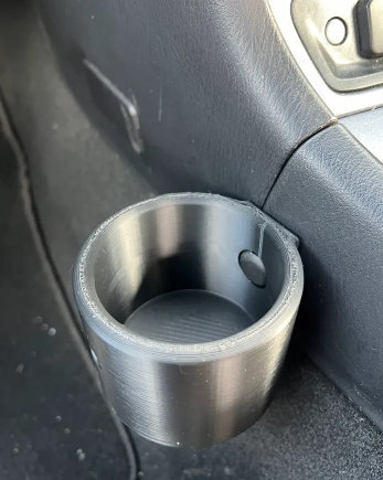 Mazda MX-5 Miata Front Right Center Console Single Cup Holder Black - Picture 3 of 5