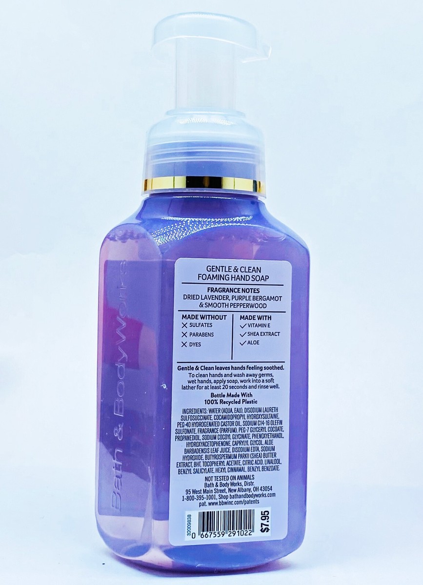 5 Bath & Body Works LAVENDER DRIFTWOOD Gentle Clean Foaming