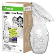 HAAKAA SILICONE BREAST PUMP, GEN 1 , 4 OZ 100ML BPA FREE