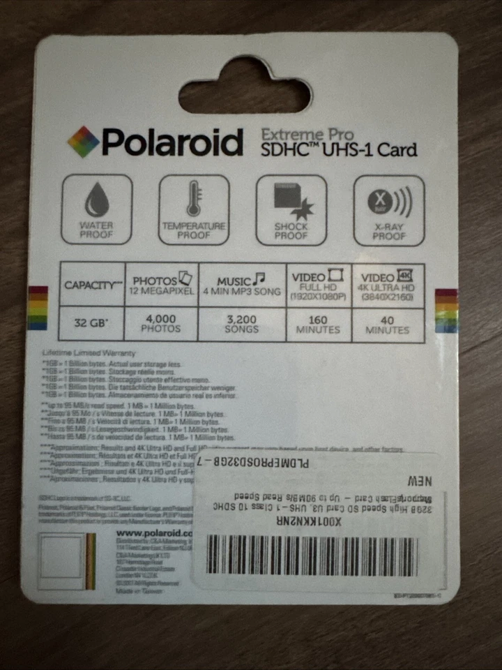 32GB High Speed SD Card U3 UHS-1 Class 10 SDXC Memory Flash Card - Up to 95MB/s - Image 2 of 2