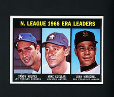 1967 Topps NL ERA Leaders (Koufax, Marichal, Cuellar) HOF - #234 NM-MT+