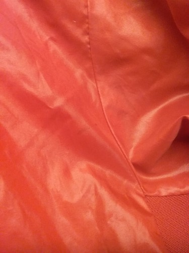 Vintage Nylon Jacket Red Karate Kid Full Zipper Hood Windbreaker Biking Cycling - Picture 8 of 24