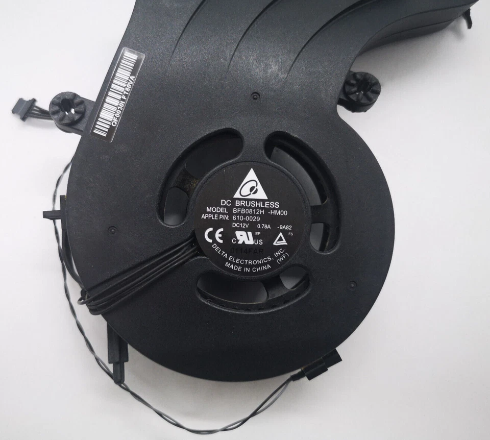 iMAC A1311 21.5" Late 2009 CPU Processor Cooling Fan BFB0812H-HM00 610-0029 - Image 3 of 4