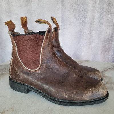 Blundstone Size 7 Men's Distressed Chelsea Boots Brown
