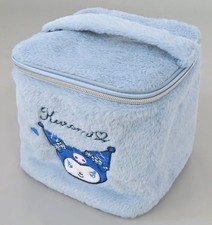 Kuromi Vanity Pouch with Mirror Blue Winter Sanrio Japan Used Japan