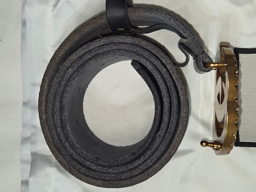 Cintura donna Gucci Marmont gemma pelle nera cristallo GG misura 90 cm - Foto 15 di 24